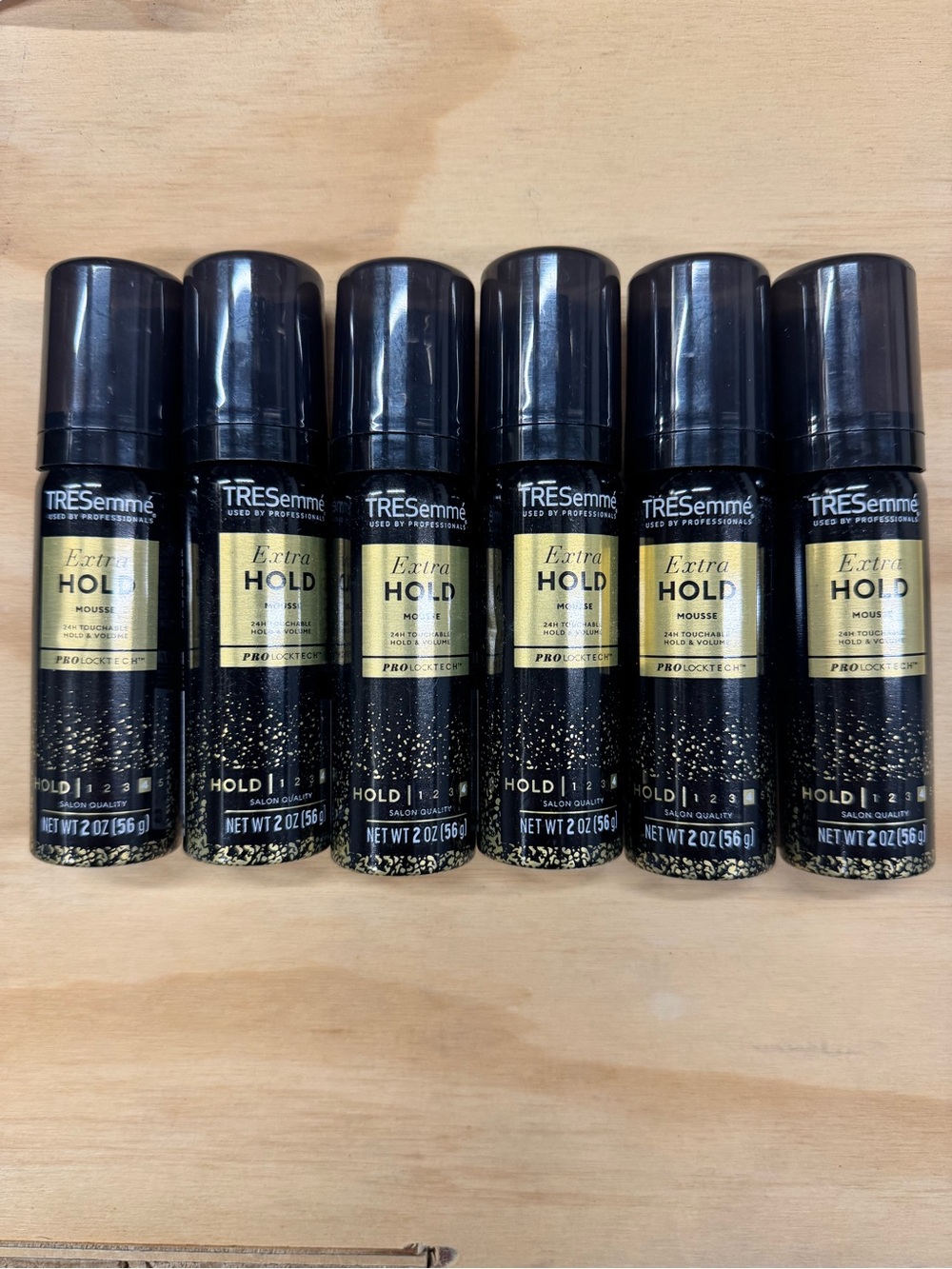 TRESemmé Extra Hold Mousse - Black & Gold Can
